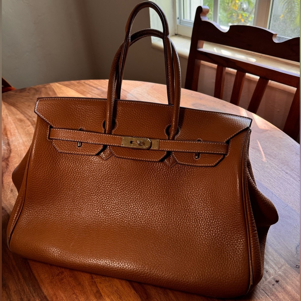 Hermes Togo Birkin 35 Gold